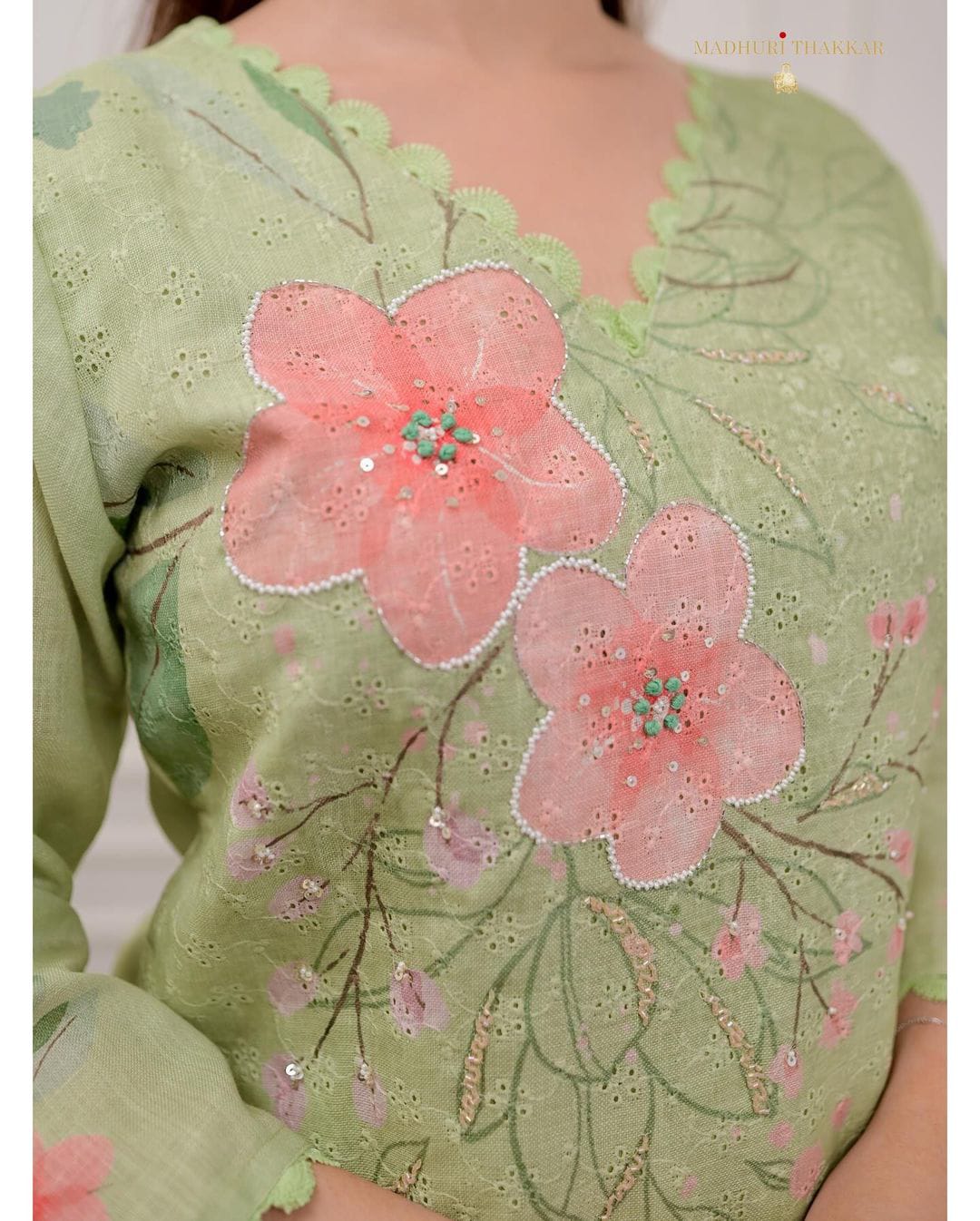 Akshar Designer Linen Cotton Designer Kurti With Bottom Dupatta Wholesalers In Delhi
